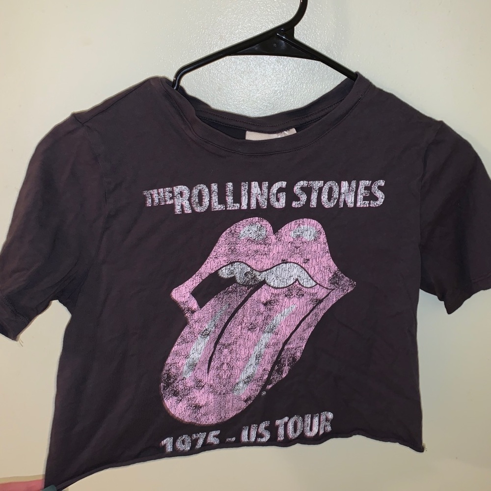 rolling stones crop top